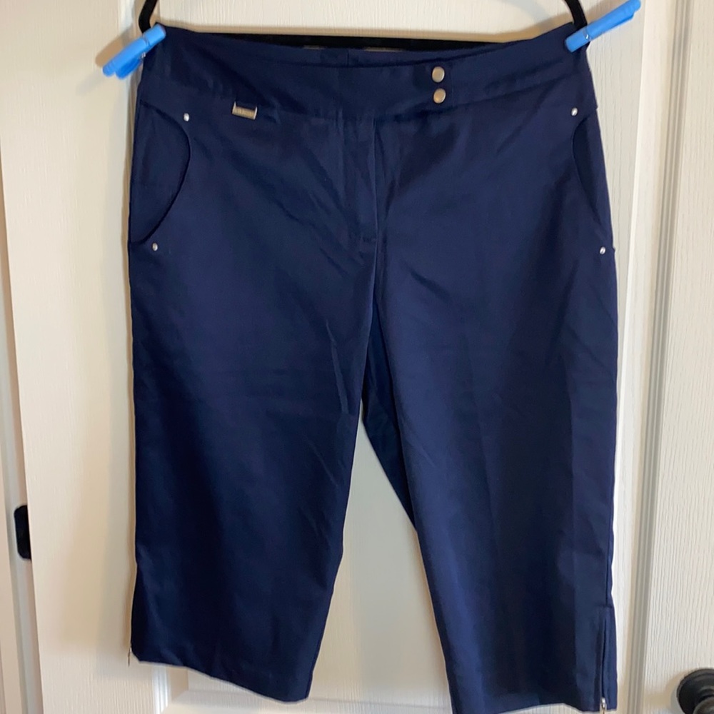 Bette & Court Navy Blue Capris - Size 12